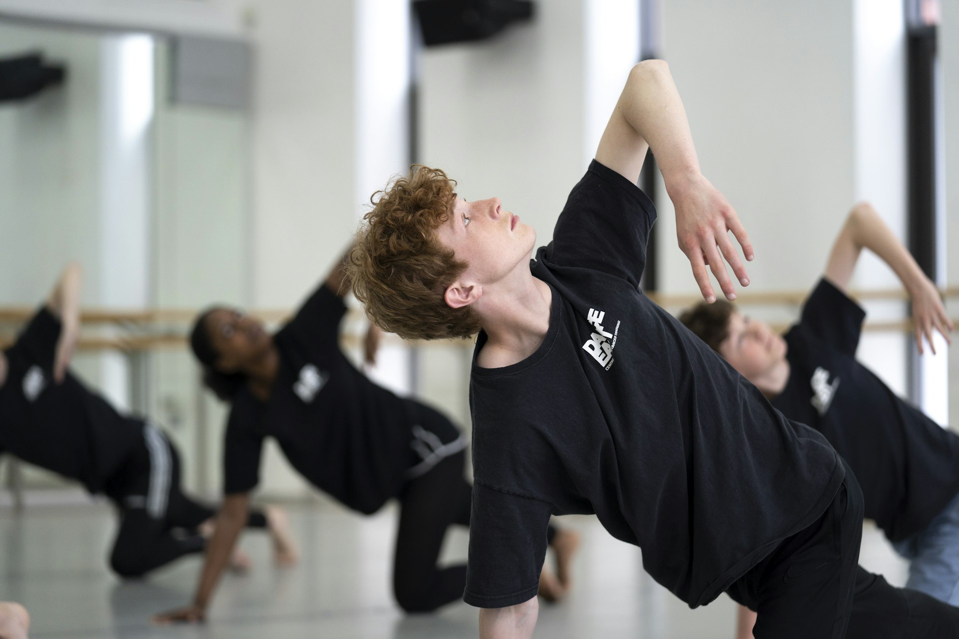 Eden in the studio at DanceEast